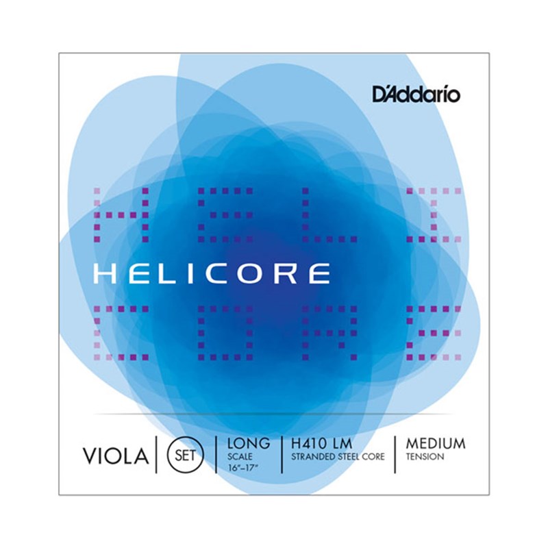 D'Addario H410 LM Helicore Viola String Set, Long Scale, Medium